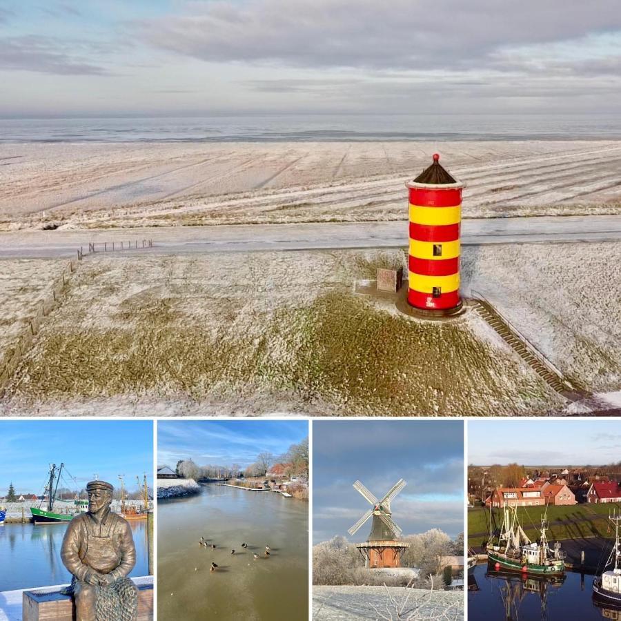 Oltmanns Ferienhaus Bummert Am Hafen Greetsiel Exterior foto